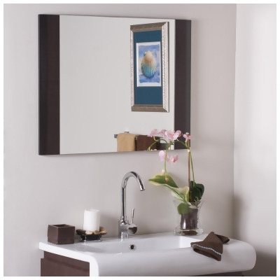 Decor Wonderland Espresso Wood Wall Mirror From Beyond Stores At