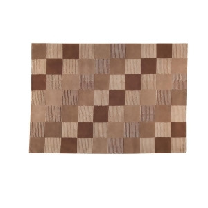 Mat The Basics Check Rug In Brown/Beige - All