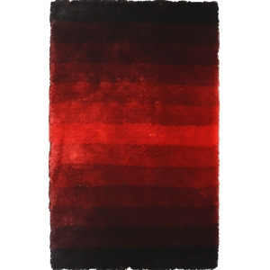 Noble House Jewel Collection Rug in Black / Red - All
