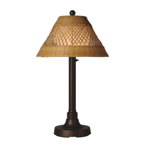 Patio Living Concepts Java 30 Inch Table Lamp w/ 2 Inch Bronze Tube Body Diamo - All