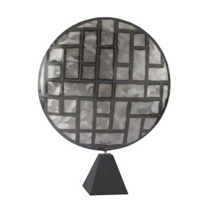 Lazy Susan Parquetry In Metal Sculpture - All