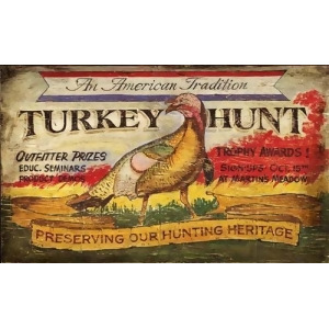 Red Horse Turkey Hunt Sign - All