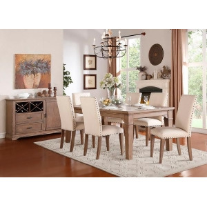 Homelegance Mill Valley Dining Table With 18 Leaf In Weathered Wash - All