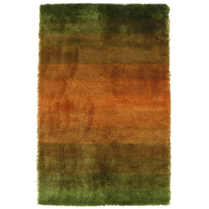 Noble House Jewel Collection Rug in Green / Rust - All