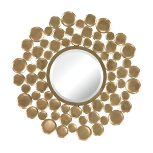 Sterling Industries 132-003 Mirror Set In Gold Leaf Bubble Frame - All