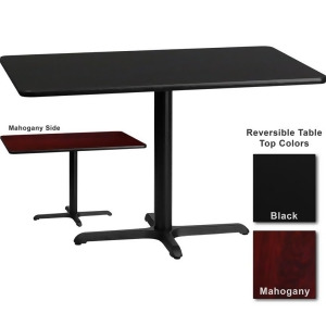Flash Furniture 30 Inch x 48 Inch Rectangular Dining Table w/ Black or Mahogany - All
