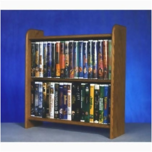 Wood Shed Solid Oak Cabinet for DVD's Vhs tapes books and more - All