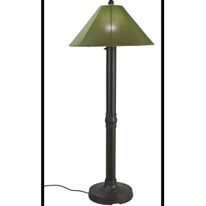 Patio Living Catalina Floor Lamp 65687 with 3 bronze body and spectrum cilantro - All