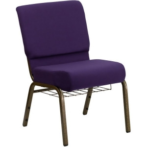 Flash Furniture Hercules Series 21 Inch Extra Wide Royal Purple Church Chair w/ - All