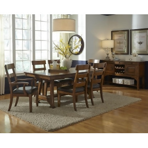 A-america Ozark 10 Piece Dining Set With Two Arm Chairs - All