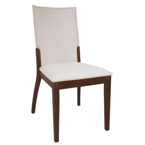 Chintaly Luisa Upholstered Back Side Chair In Cream Set of 2 - All
