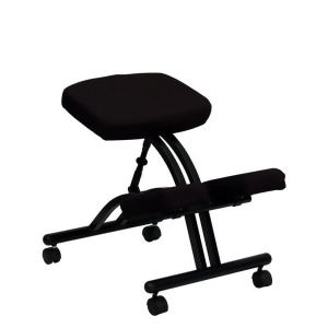 Flash Furniture Mobile Ergonomic Kneeling Chair in Black Fabric Wl-1420-gg - All