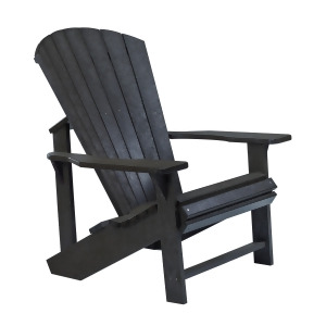 C.r. Plastics Adirondack Chair In Black - All