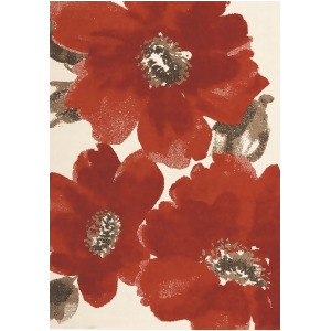 Kalora Camino Red Flowers Rug - All