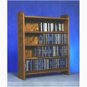 Wood Shed Solid Oak 4 Shelf Cd Cabinet - All