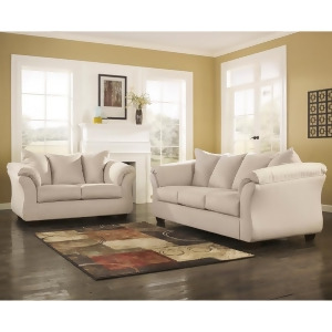 Flash Furniture Signature Design By Ashley Darcy Living Room Set In Stone Fabric - All