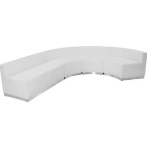 Flash Furniture Zb-803-760-set-wh-gg Hercules Alon Series White Leather Receptio - All