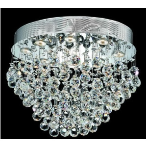 Lighting By Pecaso Bernadette Collection Flush Mount L24in W16in H16in Lt 8 Chro - All
