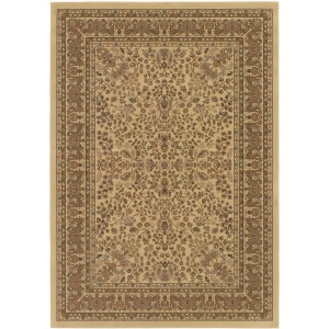 Couristan Izmir Floral Mashhad Rug In Ivory - All