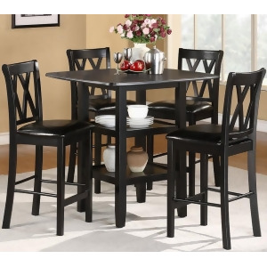 Homelegance Norman 5 Piece Counter Dining Room Set w/ Storage Base - All