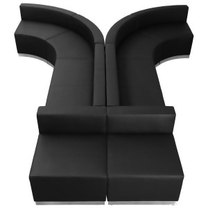 Flash Furniture Zb-803-620-set-bk-gg Hercules Alon Series Black Leather Receptio - All