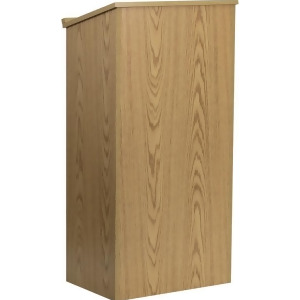 Flash Furniture Oak Stand-Up Lectern Mt-m8830-lect-oak-gg - All