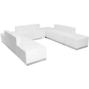 Flash Furniture Zb-803-660-set-wh-gg Hercules Alon Series White Leather Receptio - All