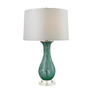 Dimond Lighting 27 Swirl Glass Table Lamp In Aqua - All