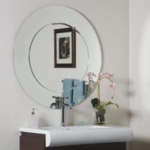Decor Wonderland Oriana Round Modern Bathroom Mirror - All