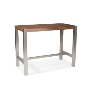 Moes Home Riva Rectangular Counter Height Table in Walnut - All
