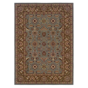 Linon Trio Traditional Rug In Light Blue And Brown 1'10 X 2'10 - All