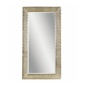 Bassett Contempo Sazerac Leaner Mirror in Silver Leaf - All
