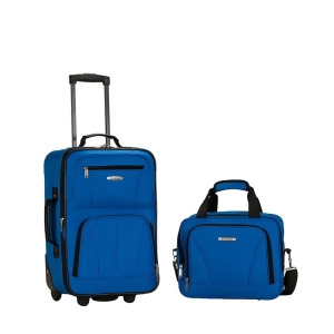 Rockland Blue 2 Piece Luggage Set - All