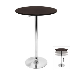 Lumisource Adjustable Bar Table In Brown - All