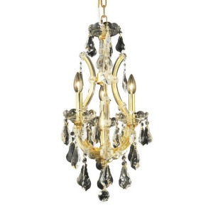 Lighting By Pecaso Karla Collection Hanging Fixture D12in H22in Lt 3 1 Gold Fini - All