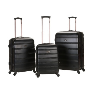Rockland Black Melbourne 3 Piece Luggage Set - All