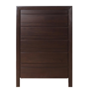 Modus Element 5 Drawer Chest in Chocolate Brown - All