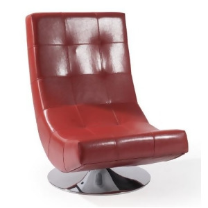 Armen Living Mario Swivel Chair In Red - All