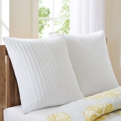 INK+IVY Camila Quilted Euro Sham In White [Set of 2] 