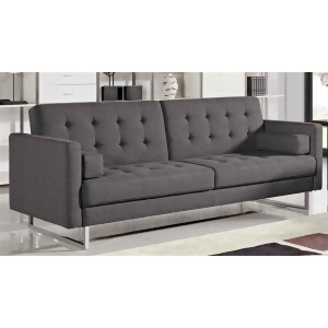 Diamond Sofa Opus Convertible Tufted Sofa in Grey - All