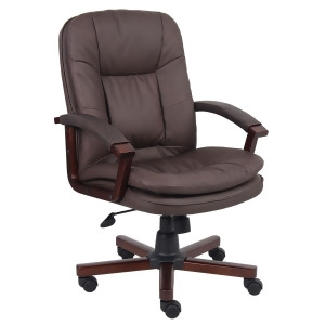 Boss Chairs Versailles Cherry Wood Executive Chair - All