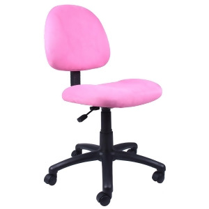 Boss Chairs Boss Pink Microfiber Deluxe Posture Chair - All