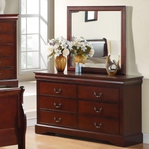 Standard Furniture Lewiston Dresser w/ Mirror in Deep Brown - All