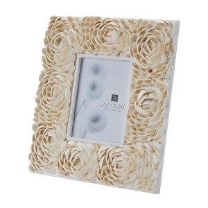 Lazy Susan 5X7 Natural Shell Flower Pattern Frame - All
