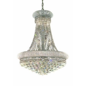 Lighting By Pecaso Adele Collection Hanging Fixture D24in H32in Lt 14 Chrome Fin - All