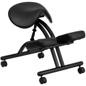 Flash Furniture Ergonomic Kneeling Chair w/ Black Saddle Seat Wl-1421-gg - All