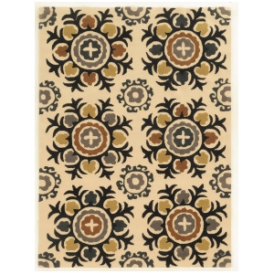 Linon Trio Rug In Ivory And Multi 1.10 x 2.10 - All