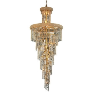 Lighting By Pecaso Adrienne Collection Large Hanging Fixture D30in H72in Lt 28 G - All