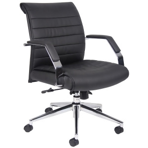 Boss Chairs Boss Executive Mid Back Ribbed Chair - All
