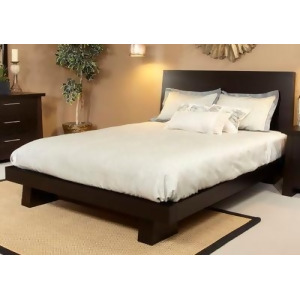 Ligna Zen Collection Low Profile Bed in Ebony - All